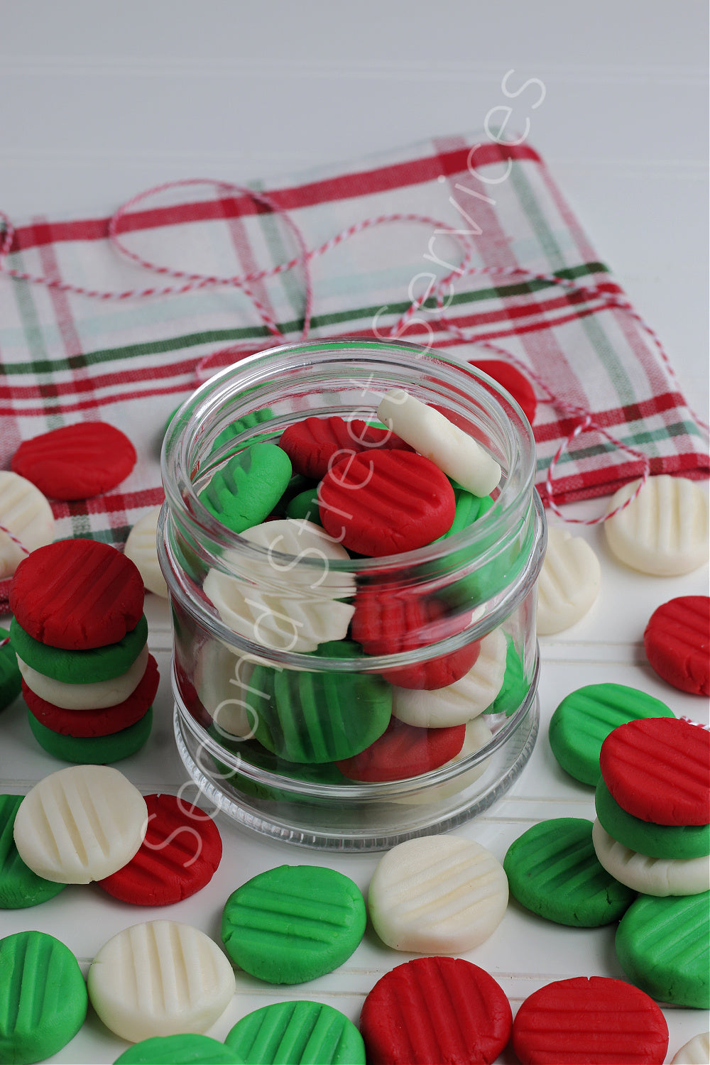 Butter Mints (Christmas Colors) - Set 1 of 4